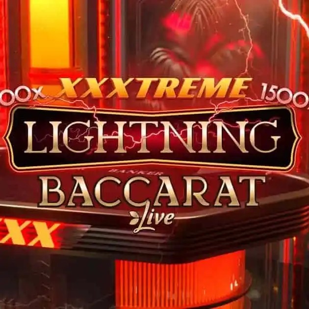 XXXtreme Lightning Baccarat slot visual from Evolution available on weiss-kaszinó.com